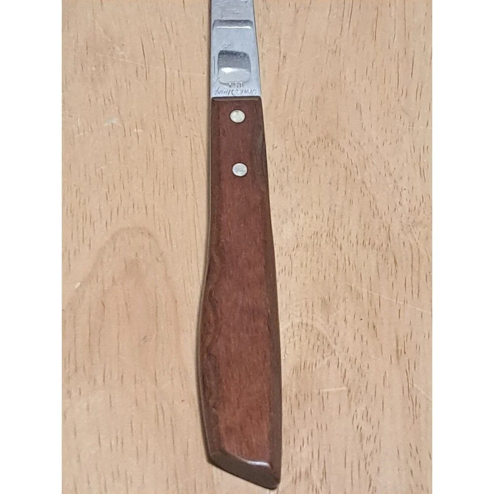 Imperial Stainless Veri Sharp USA Meat Craving Serving Wood Handled Fork 12